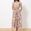 Frnch Dresses<Achouak Dress (White/Multicoloured)