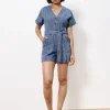 Frnch Shorts & Playsuits | Pants<Adila Jumpsuit ( Marine)