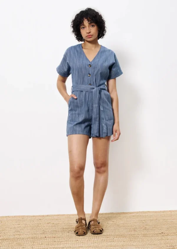Frnch Shorts & Playsuits | Pants<Adila Jumpsuit ( Marine)