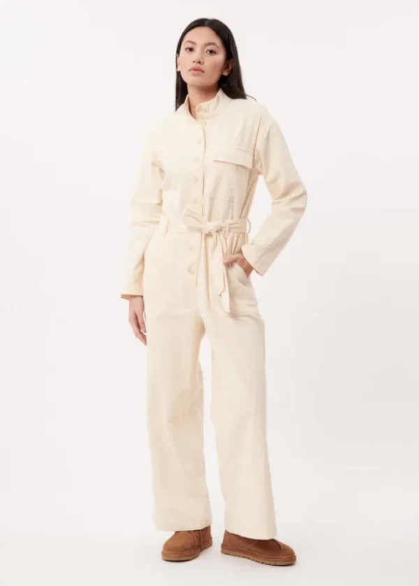 Frnch Jumpsuits<Ady Corduroy Jumpsuit (Cream)