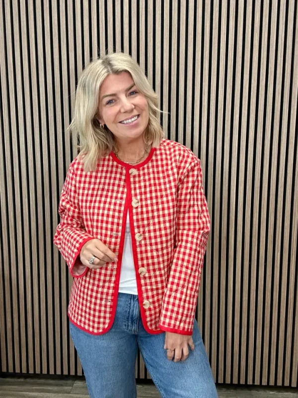 Frnch Jackets | Coats<Alezia Reversible Jacket (Red/)