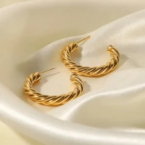 Folie A Trois Jewellery<Allessandra Earrings (Gold)