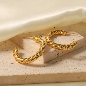 Folie A Trois Jewellery<Allessandra Earrings (Gold)