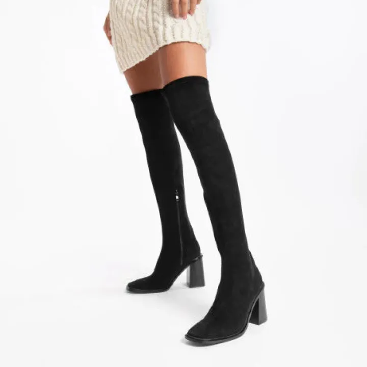 amandine_thigh_high_boots_0.webp Vanessa Wu Boots<Amandine Thigh High Boots (Black)