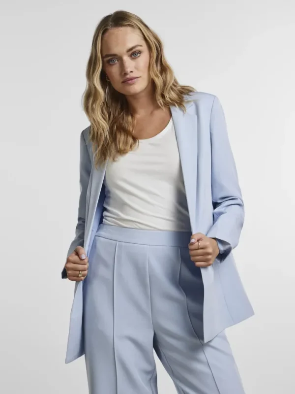 Pieces Coats | Blazers<Amelia Oversized Blazer (Kentucky Blue)