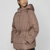 Vila Jackets<ANA PADDED SHORT JACKET (BROWN LENTIL)u