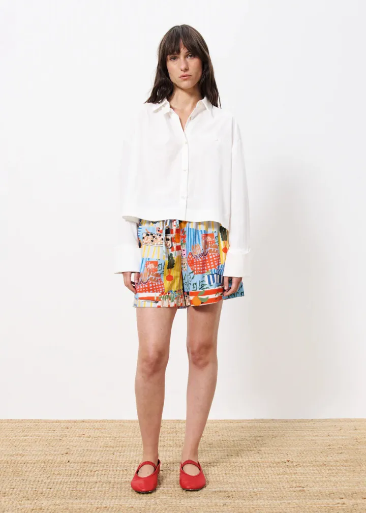 annea_shorts_blue_0.webp Frnch Shorts & Playsuits | Pants<Annea Shorts