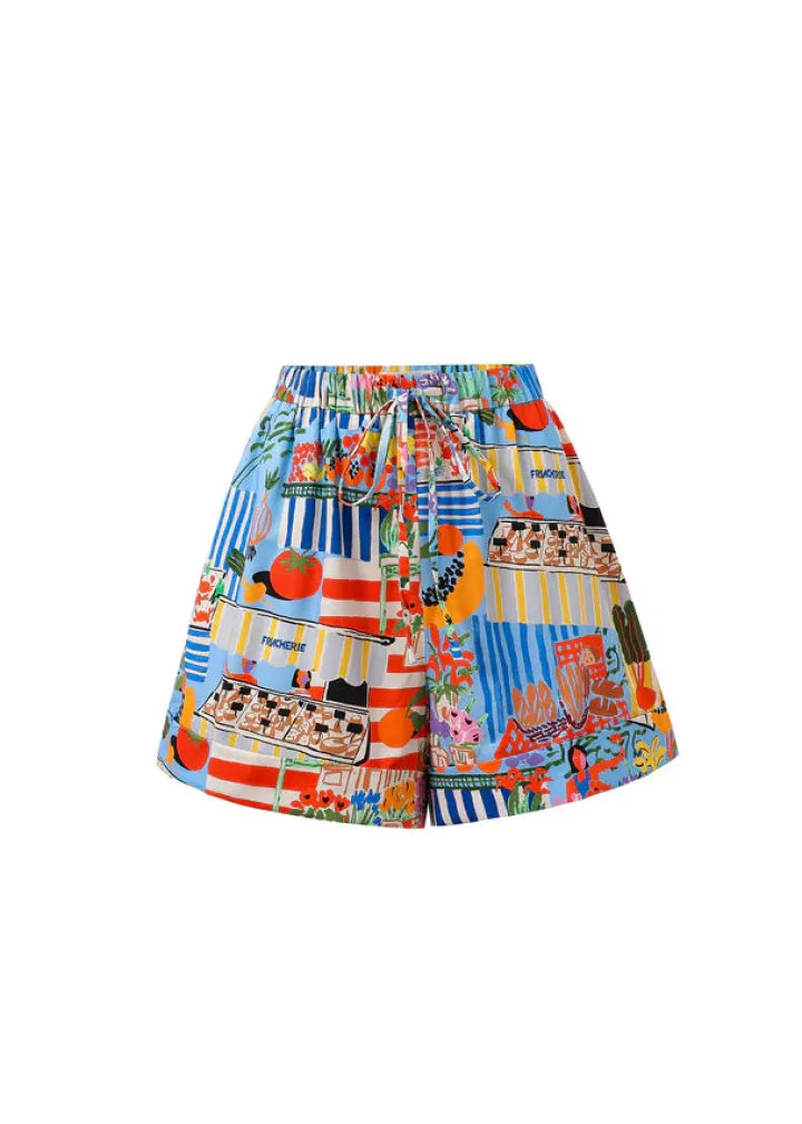 annea_shorts_blue_3.webp Frnch Shorts & Playsuits | Pants<Annea Shorts