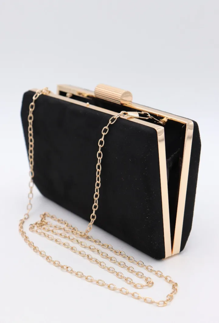 annika_suede_clutch_black_1.webp Wsl 4 Bags & Purses | Occasionwear<Annika Suede Clutch