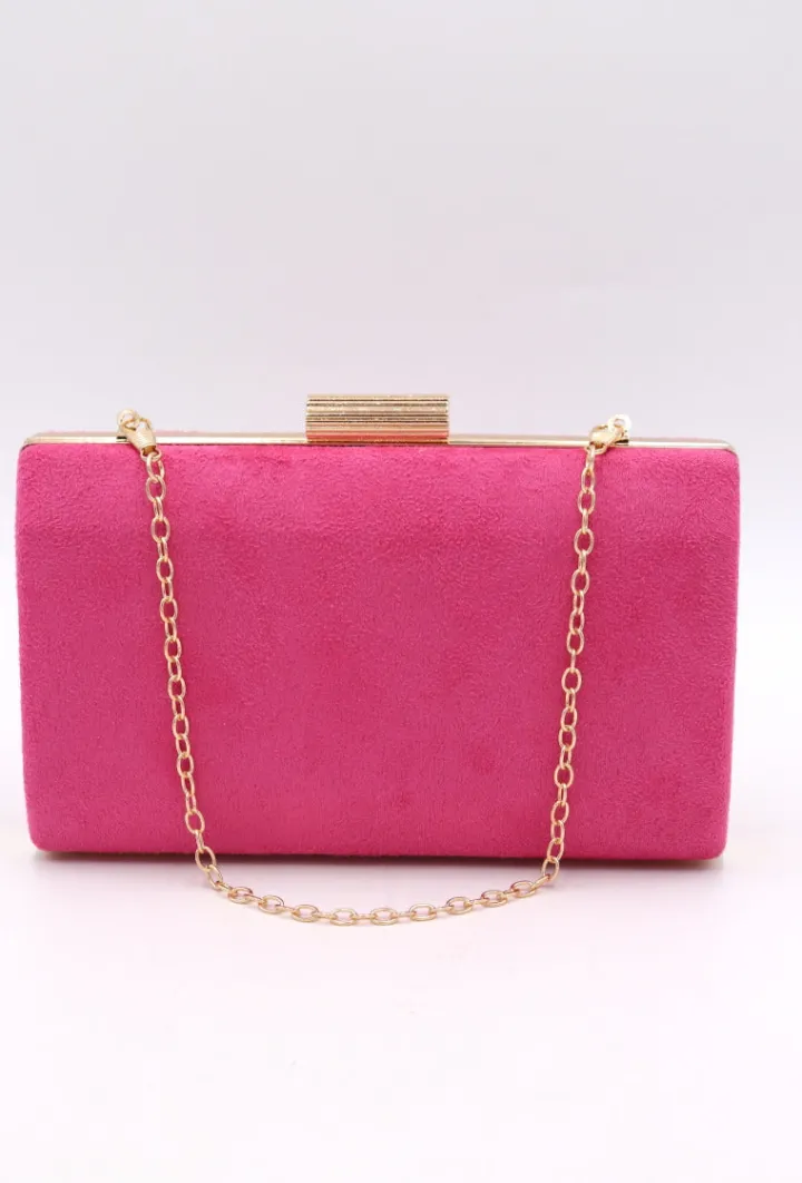 annika_suede_clutch_fuchs_0.webp Wsl 4 Bags & Purses | Occasionwear<Annika Suede Clutch