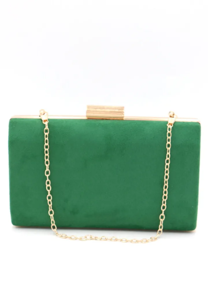 annika_suede_clutch_green_0.webp Wsl 4 Bags & Purses | Occasionwear<Annika Suede Clutch