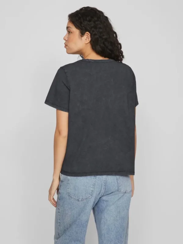 Vila T-Shirts<Arlow Slogan T-Shirt (Black)