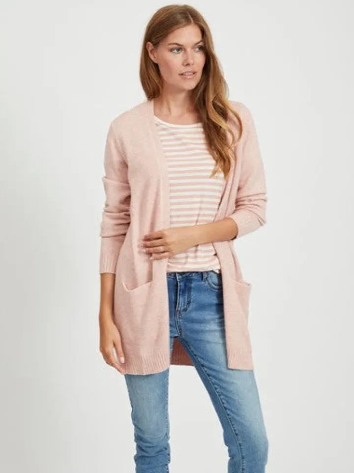 ashley_open_knit_cardigan_0-6.webp Vila Jumpers & Cardigans<ASHLEY OPEN KNIT CARDIGAN (MISTY ROSE)