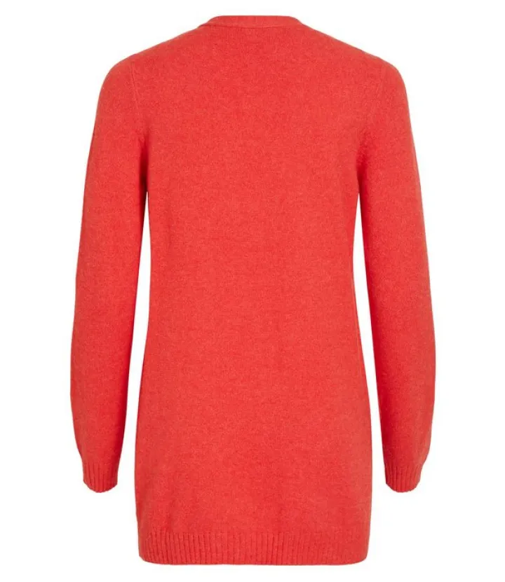 ashley_open_knit_cardigan_1-10.webp Vila Jumpers & Cardigans<Ashley Open Knit Cardigan (Barbados Cherry)