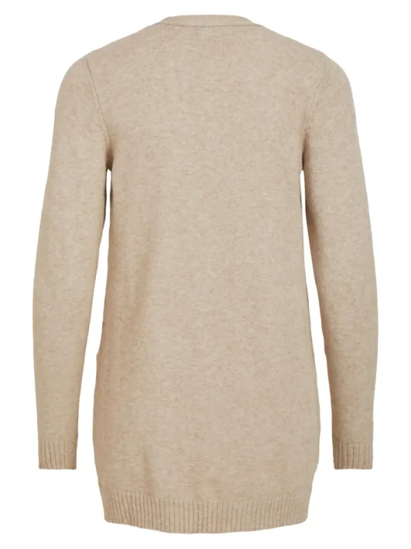 Vila Jumpers & Cardigans<Ashley Open Knit Cardigan (Natural Melange)