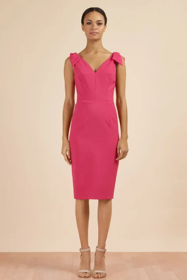 Pretty Dress Company Occasionwear | Dresses<Ava Pencil Dress (Hot Pink)
