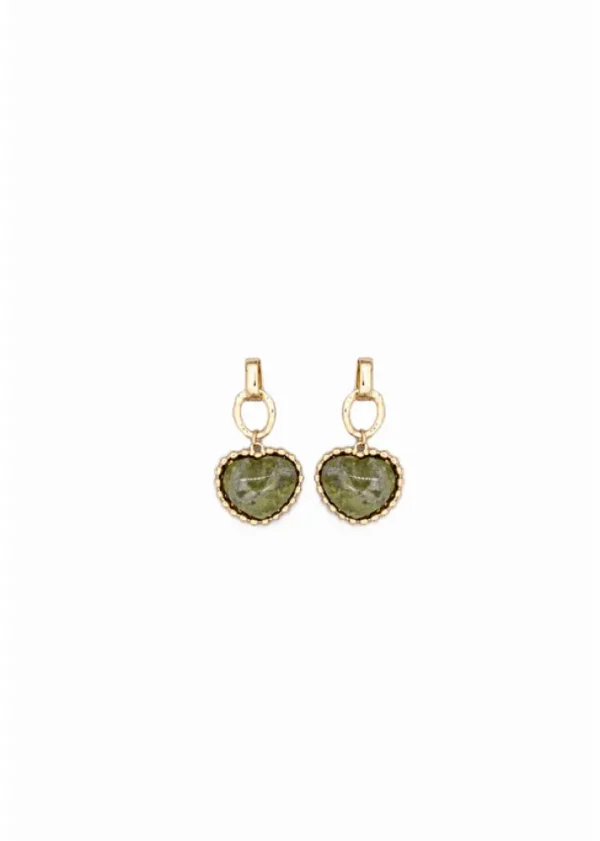 Frnch Jewellery<AZELINE EARRINGS (SAGE)