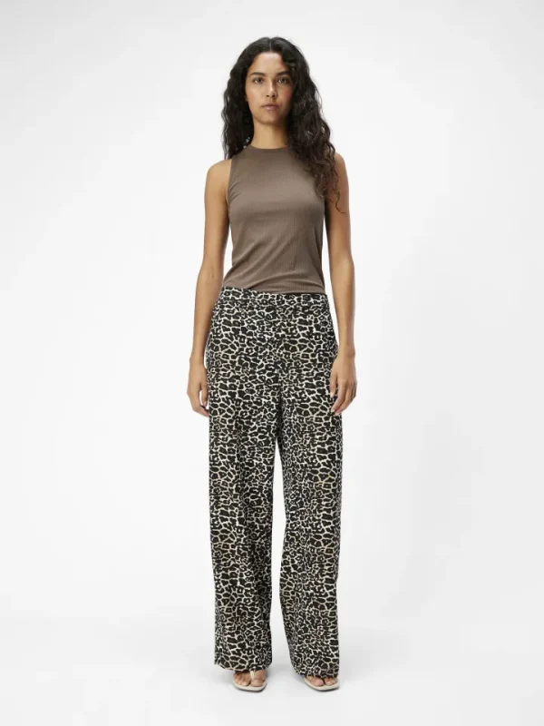 Object Pants<Babette Wide Leg Pants (Humus/Leo)