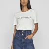 Vila T-Shirts<BE YOURSELF T-SHIRT (WHITE/BLACK)