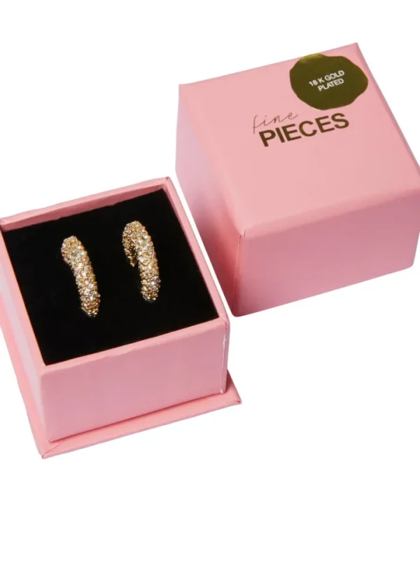 Pieces Jewellery<BEKKA HOOP EARINGS (GOLD)