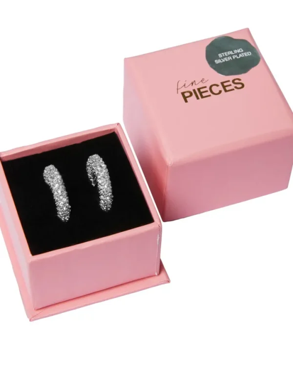 Pieces Jewellery<BEKKA HOOP EARINGS (SILVER)