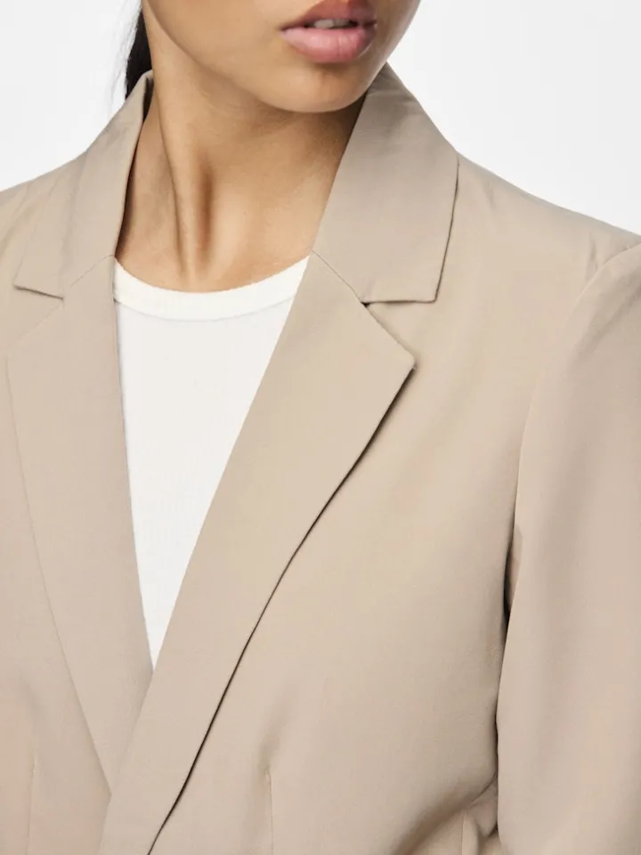 belinda_loose_blazer_silv_5.webp Pieces Coats | Blazers<Belinda Loose Blazer (Silver/Mink)