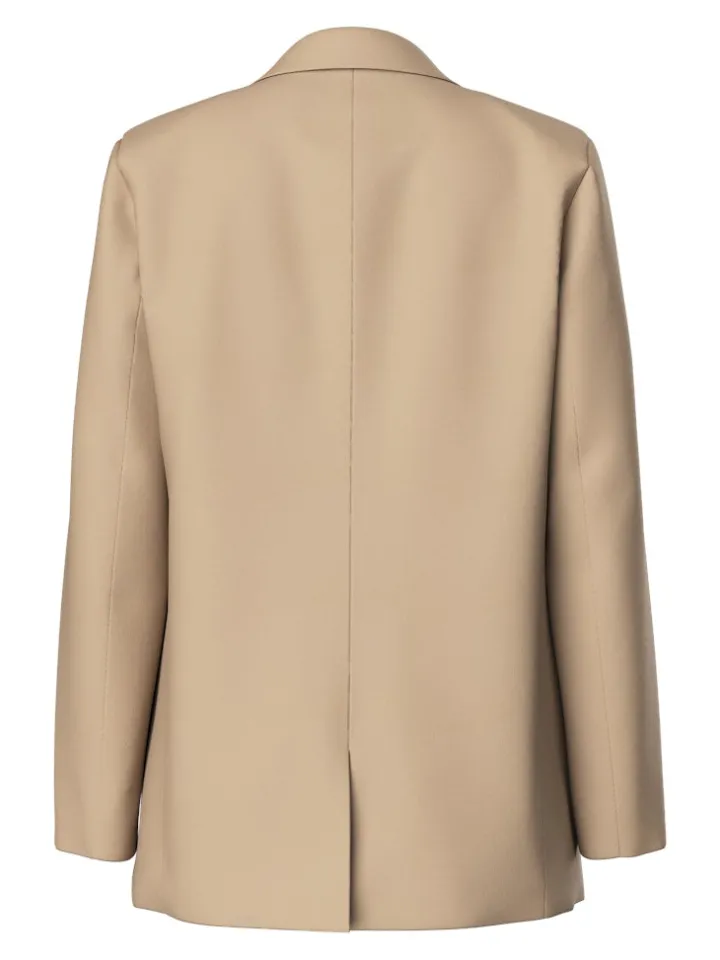 belinda_loose_blazer_silv_7.webp Pieces Coats | Blazers<Belinda Loose Blazer (Silver/Mink)