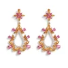 Vila Jewellery<BELLE BRIDAL EARRINGS (GOLD & ROSE)