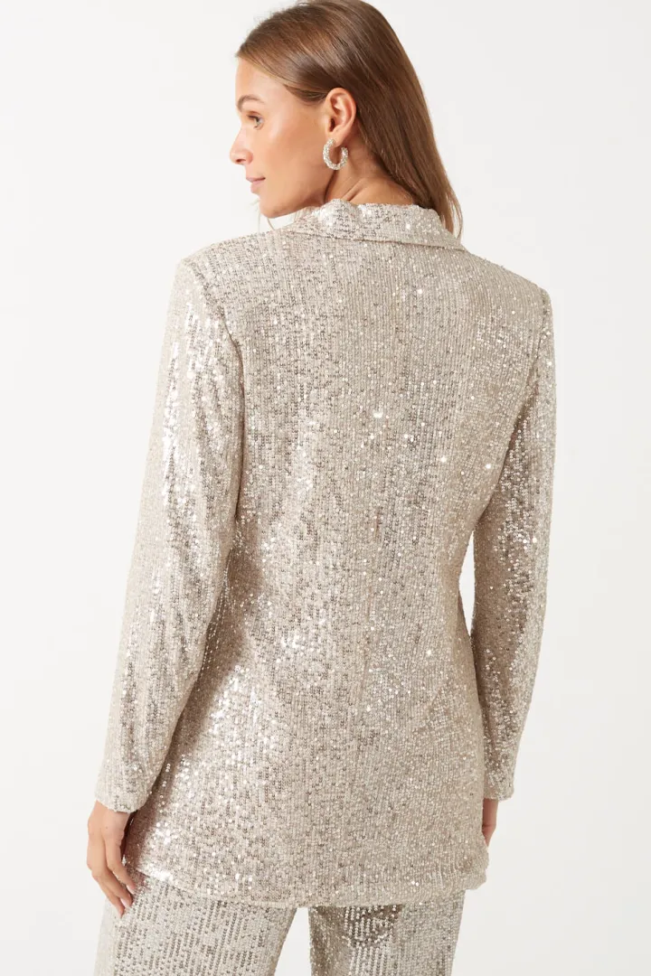 belle_sequin_blazer_champ_4.webp Wsl 2 Jackets | Coats<BELLE SEQUIN BLAZER (CHAMPAGNE)