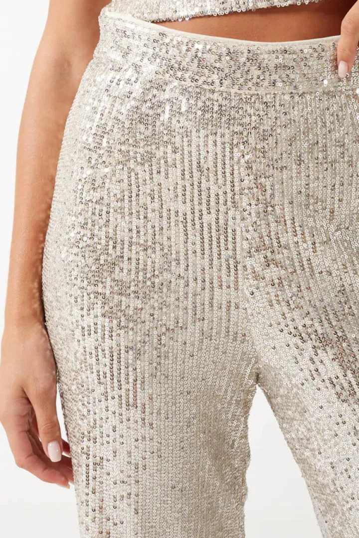 belle_sequin_trousers_cha_3.webp Wsl 2 Pants<BELLE SEQUIN TROUSERS (CHAMPAGNE)