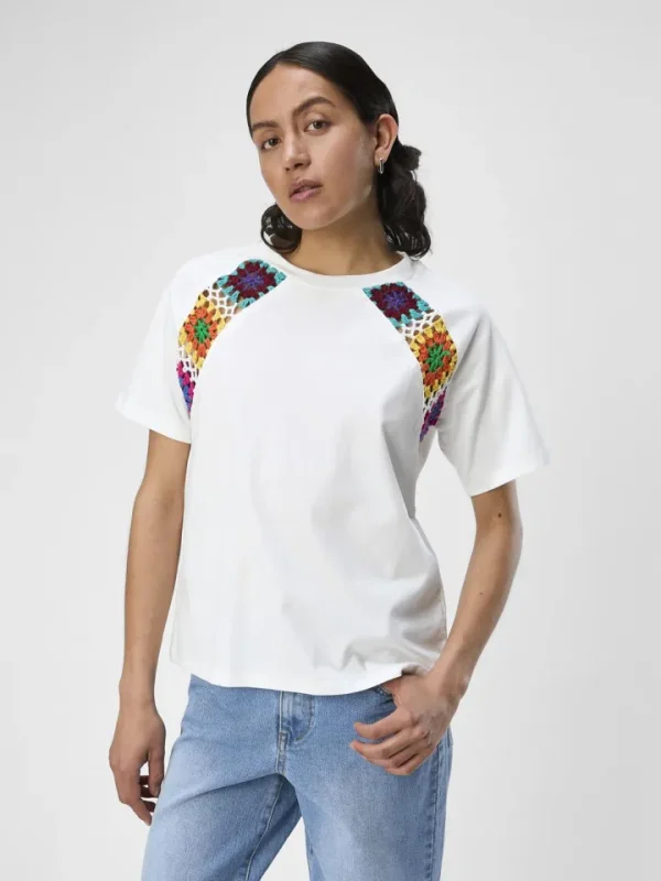 Object T-Shirts<Beth Crochet T-Shirt (White)