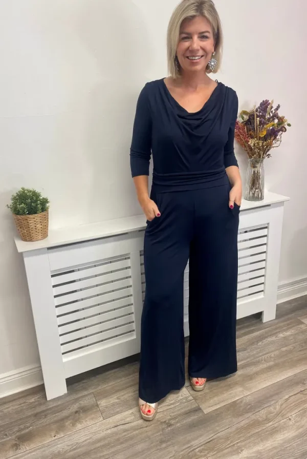 Wsl 1 Jumpsuits | Occasionwear<BEVERLEY JUMPSUIT (NAVY)