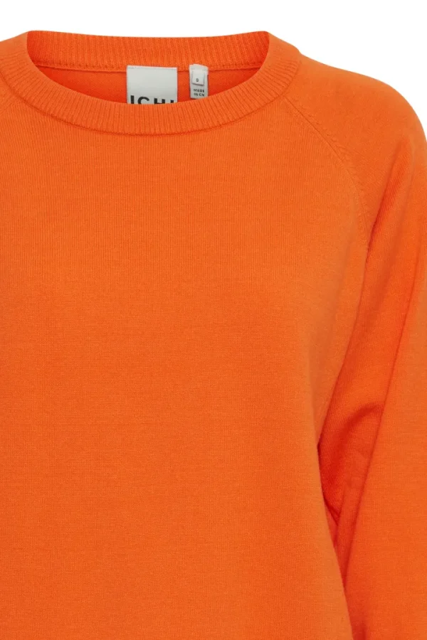 Ichi Jumpers & Cardigans<BOSTON JUMPER (ORANGE)