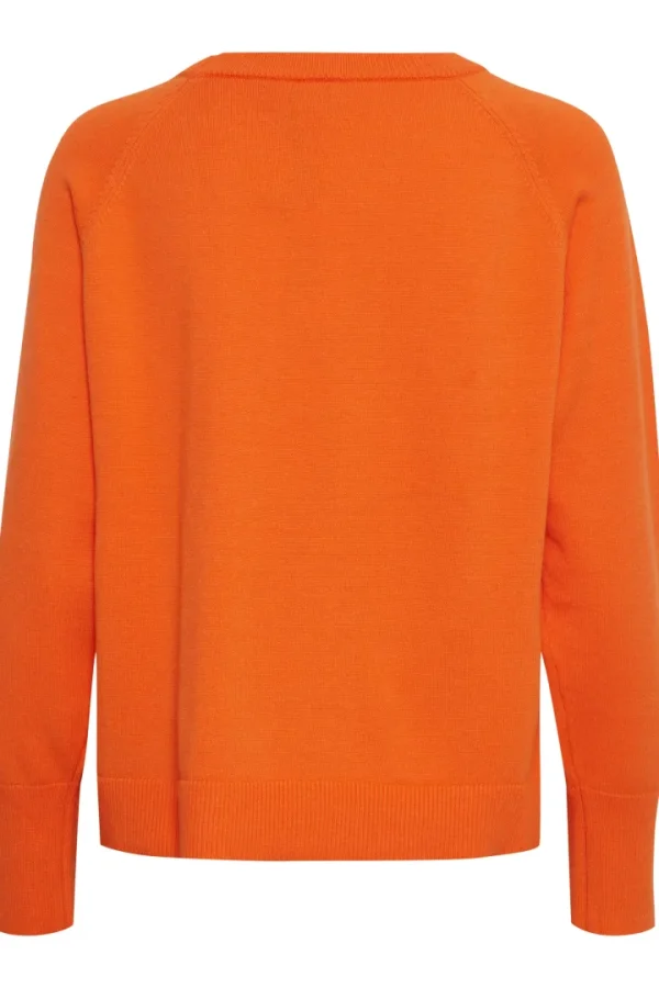 Ichi Jumpers & Cardigans<BOSTON JUMPER (ORANGE)