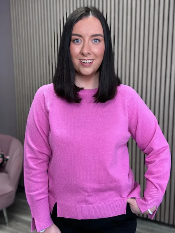 Ichi Jumpers & Cardigans<Boston Jumper (Super Pink)