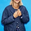 Little Mistress Jackets<BREDA QUILTED JACKET (NAVY)
