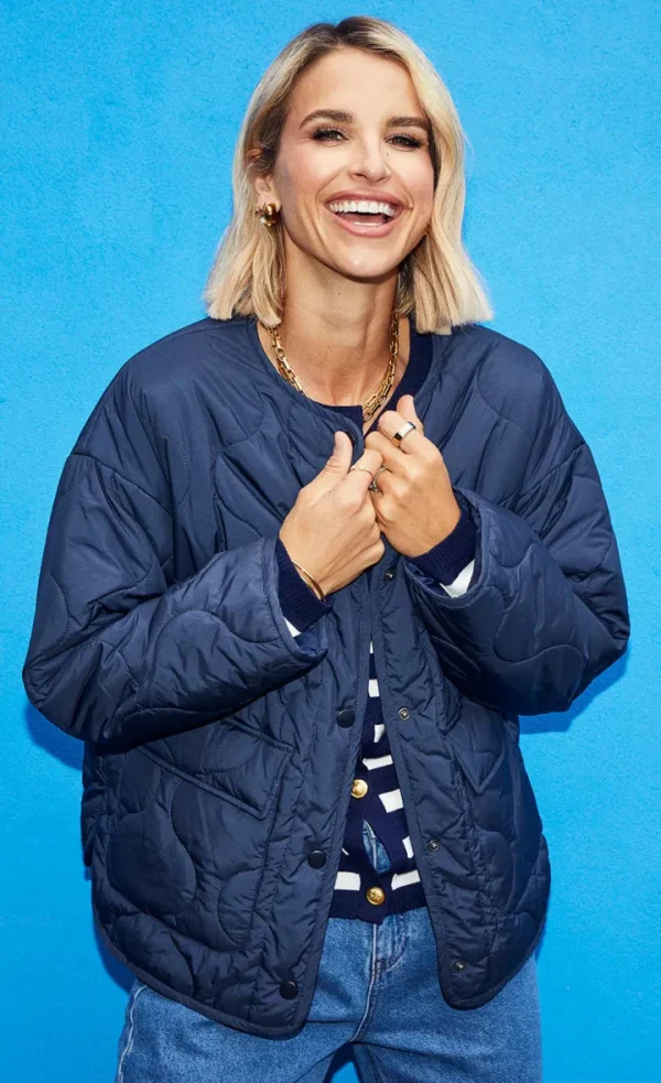 Little Mistress Jackets<BREDA QUILTED JACKET (NAVY)