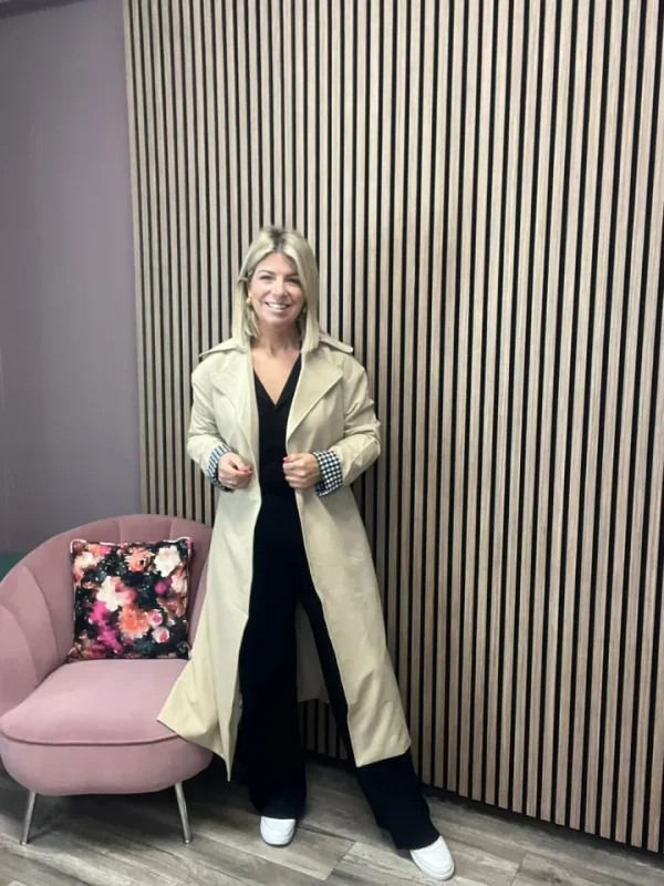 Little Mistress Jackets | Coats<CAMELLE TRENCH COAT (BEIGE)