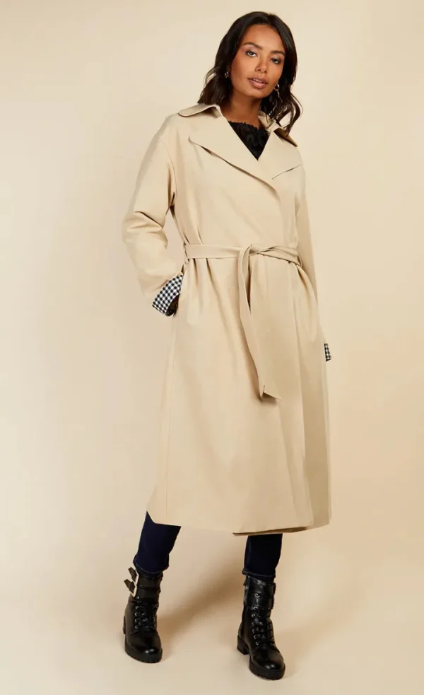 Little Mistress Jackets | Coats<CAMELLE TRENCH COAT (BEIGE)