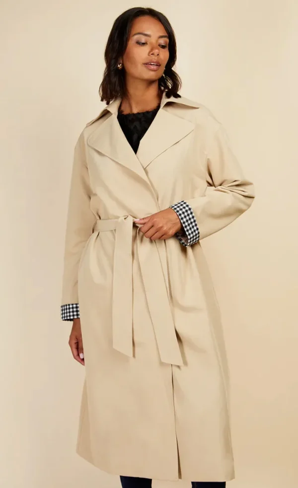 Little Mistress Jackets | Coats<CAMELLE TRENCH COAT (BEIGE)