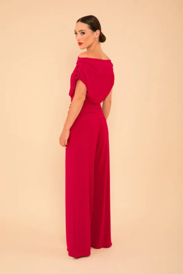 Atom Jumpsuits | Occasionwear<Carbon Jersey Jumpsuit (Magenta)