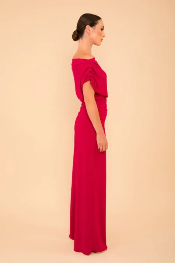 Atom Jumpsuits | Occasionwear<Carbon Jersey Jumpsuit (Magenta)