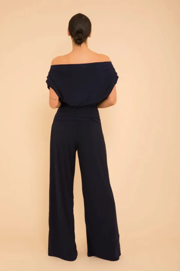 Atom Jumpsuits | Occasionwear<CARBON JERSEY JUMPSUIT (NAVY) CURVE