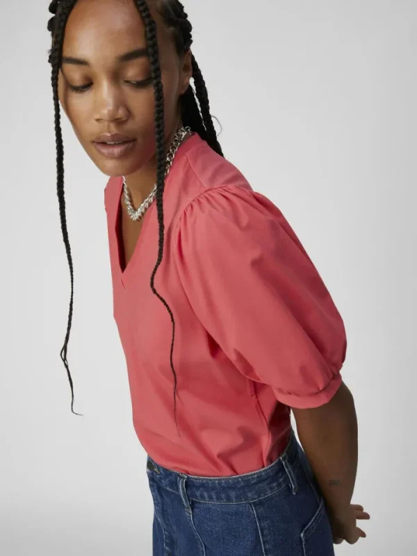 Object T-Shirts<Caroline V-Neck T-Shirt (Paradise Pink)