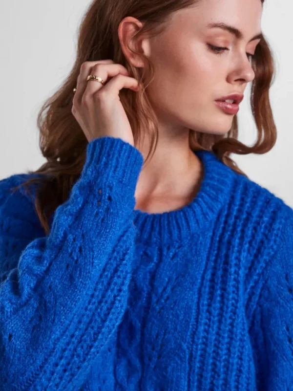 Pieces Jumpers & Cardigans<Cassandra Knit Jumper (Princess Blue)