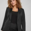 Vila Evoked Blazers<CATHY L/S BELTED BLAZER (BLACK)