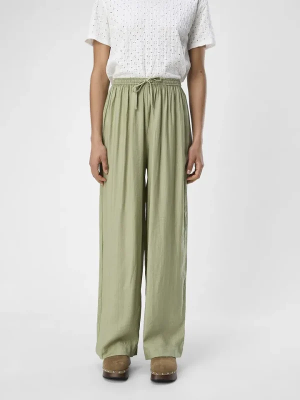 Object Pants<Catja Wide Leg Pants (Tea Green)