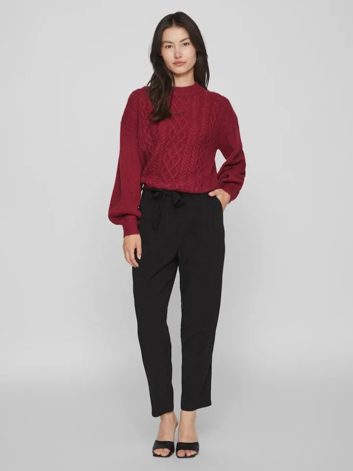 chinti_cable_knit_jumper__0.webp Vila Jumpers & Cardigans<CHINTI CABLE KNIT JUMPER (BEET RED)
