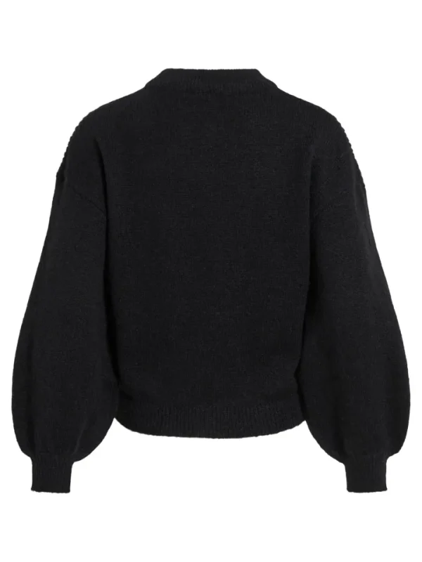 Vila Jumpers & Cardigans<CHINTI CABLE KNIT JUMPER (BLACK)