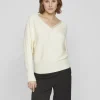 Vila Jumpers & Cardigans<Cila Lace Trimmed Jumper (Birch)